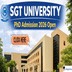 SGT University Invites Applications for PhD Admission 2026–27; Apply Online Till July 11